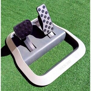 OEM Microsoft Xbox 360 Wireless Racing Foot Pedals Control Stand ONLY EUC